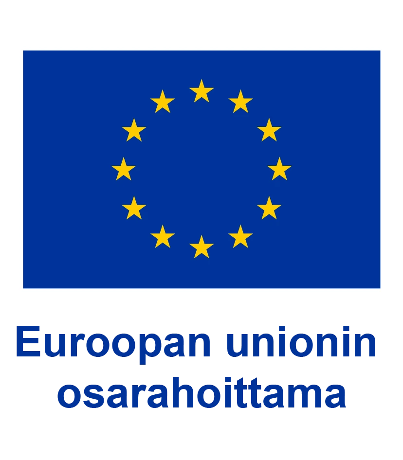 EU-lippu ja teksti Euroopan unionin osarahoittama